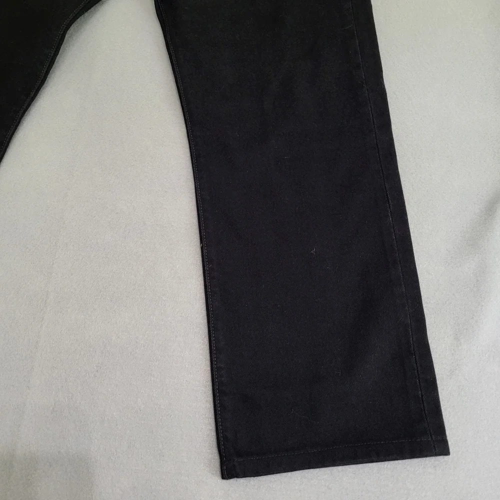Levi's 501 Men's Original Straight Leg Button Fly Denim Blue Jeans Black 36x30